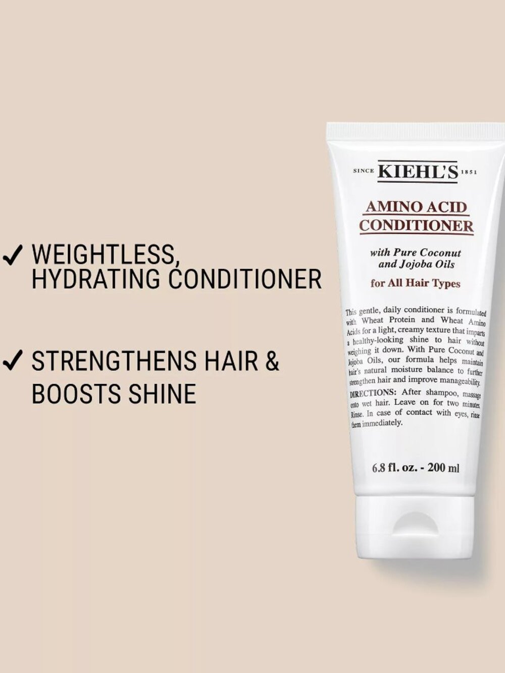 Kiehls Hair Care Gift Set-Amino Acid Conditioner,Travel Size,3 x 65ml-3pc-NEW - Picture 6 of 13